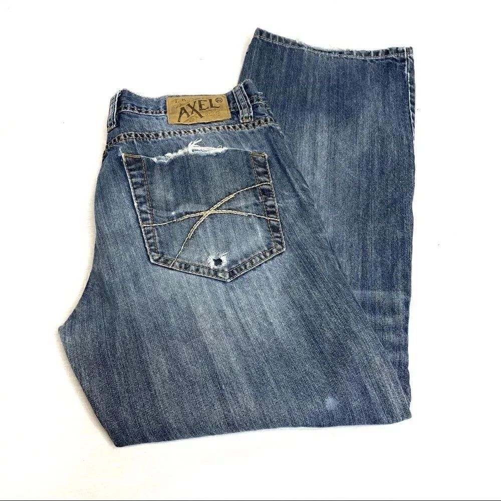 Axel light wash slim straight jeans size 32 X 30 - Picture 4 of 16